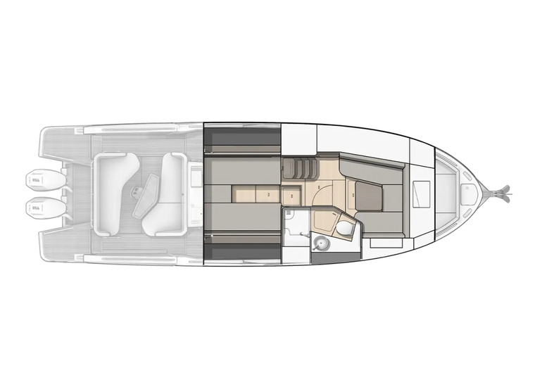 Lower deck - Salon - OB - Standard
